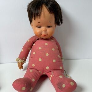 HTF Rare 1964 Vintage Mattel Drowsy Doll Brown Hair DAMAGED FAIR CONDITION